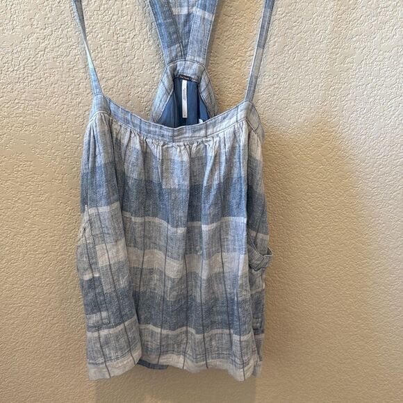 NWT Free People Plaid Breeze Suspender Dress size 8 - Picture 6 of 10